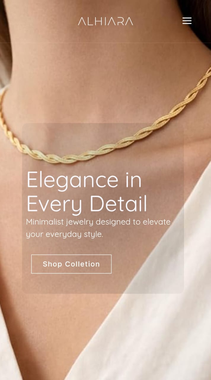 Alhiara Landing Page