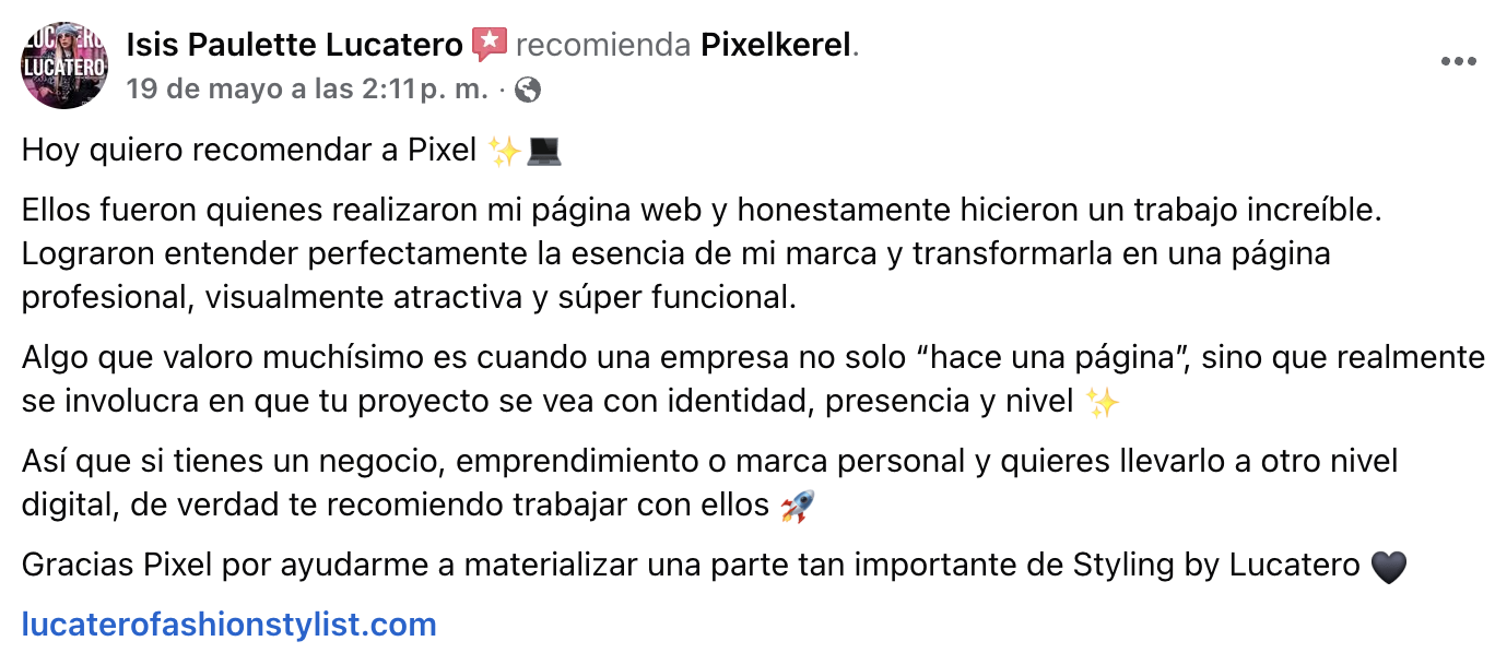Inicio Lucatero Testimonio